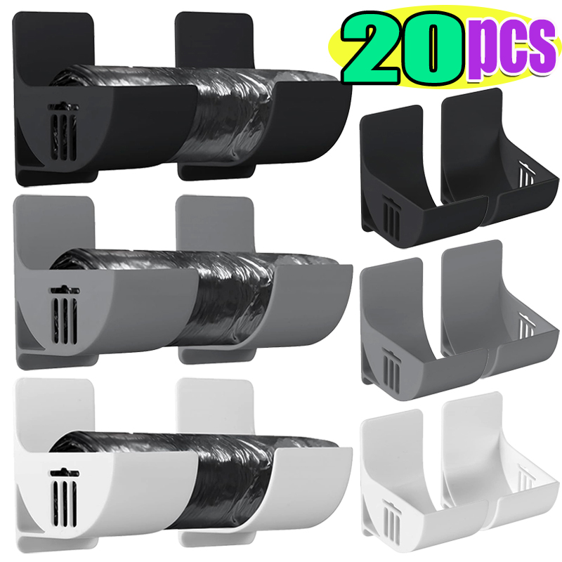 Kitchen Gadgets Holder - Wall Mounted Trash Bag Holder Plastic