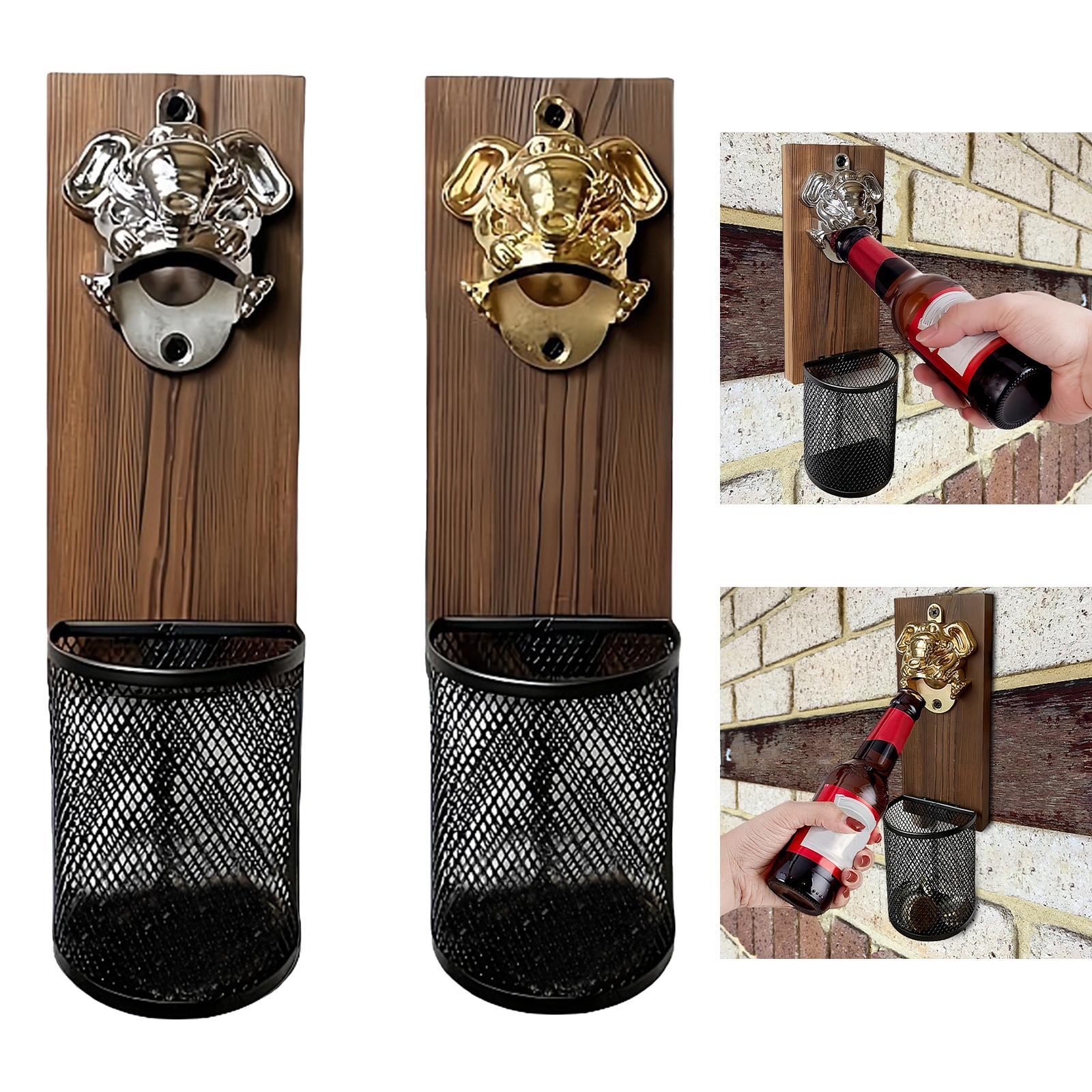 Kitchen Gadgets Gifts - Magnetic Bottle Opener with Cap Collector