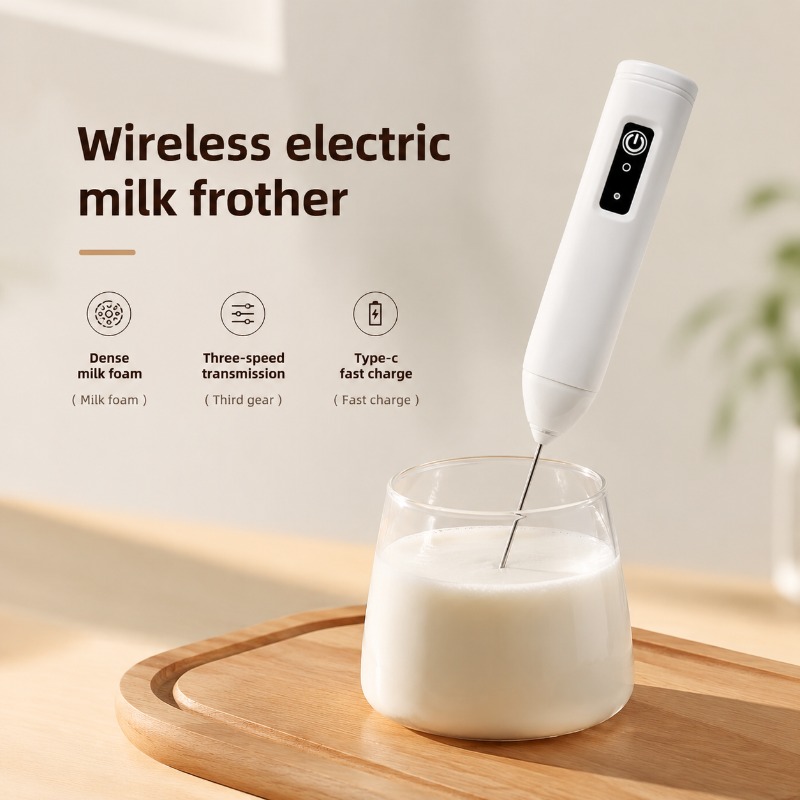 Kitchen Gadgets Products - Electric Milk Frother + Egg Beater