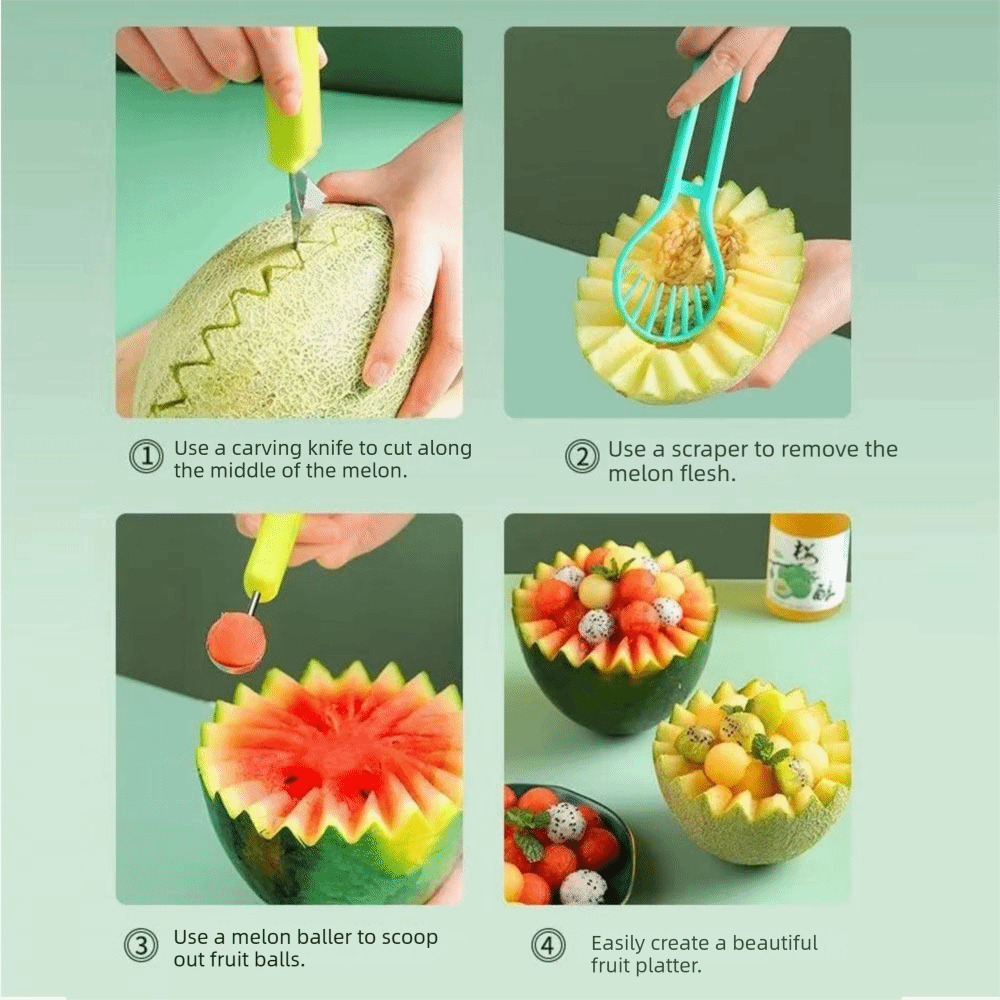Easy To Clean 3 in 1 Melon Sco - đánh giá và giá Avocado Slicer Tool