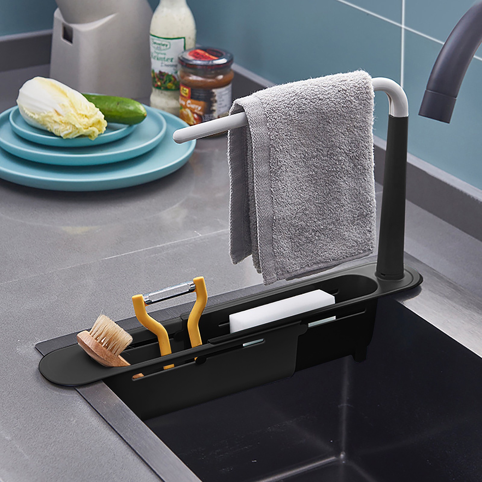 elescopic Sink Shelf Drainer R - đánh giá và giá Kitchen Gadgets Holder