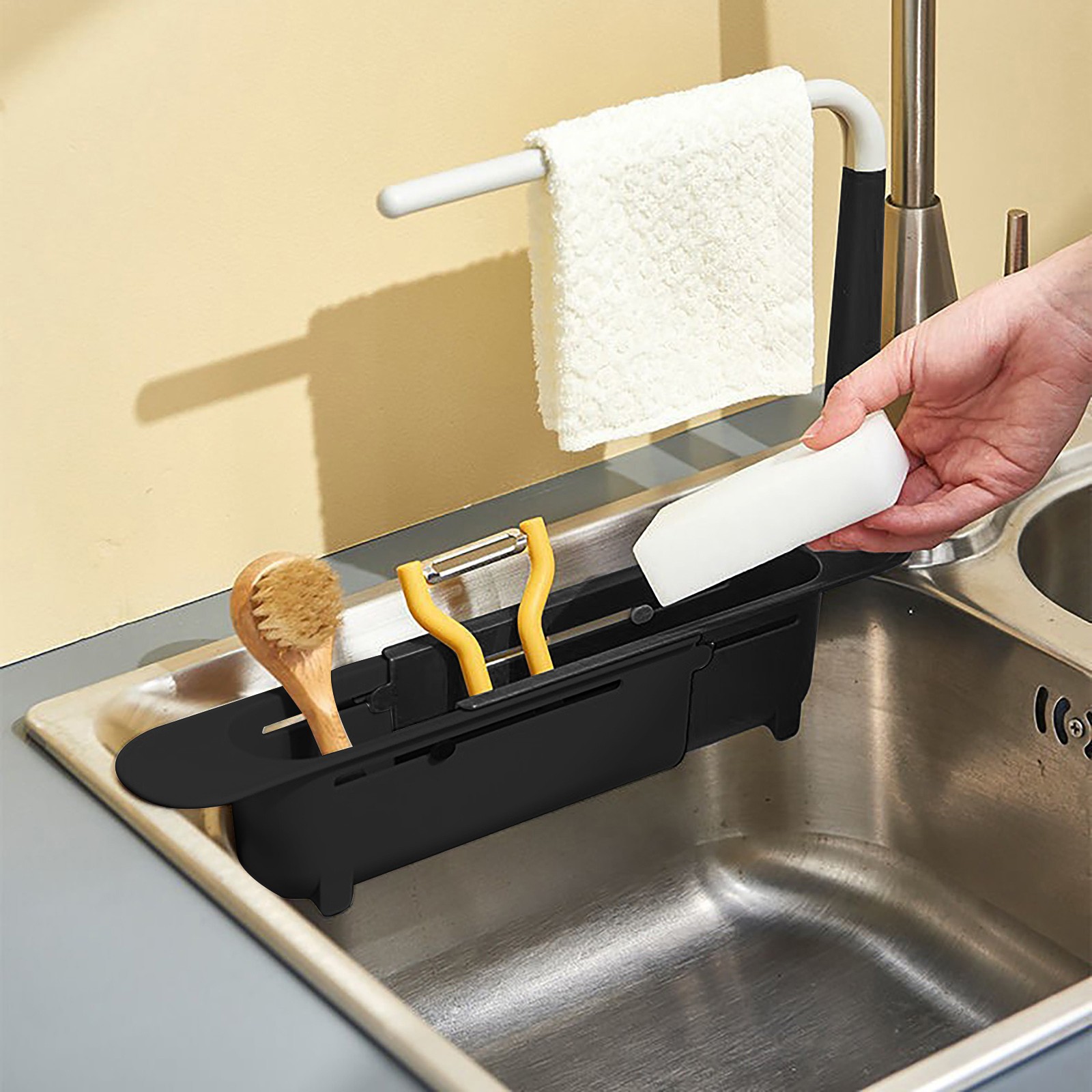 elescopic Sink Shelf Drainer R - đánh giá và giá Kitchen Gadgets Holder