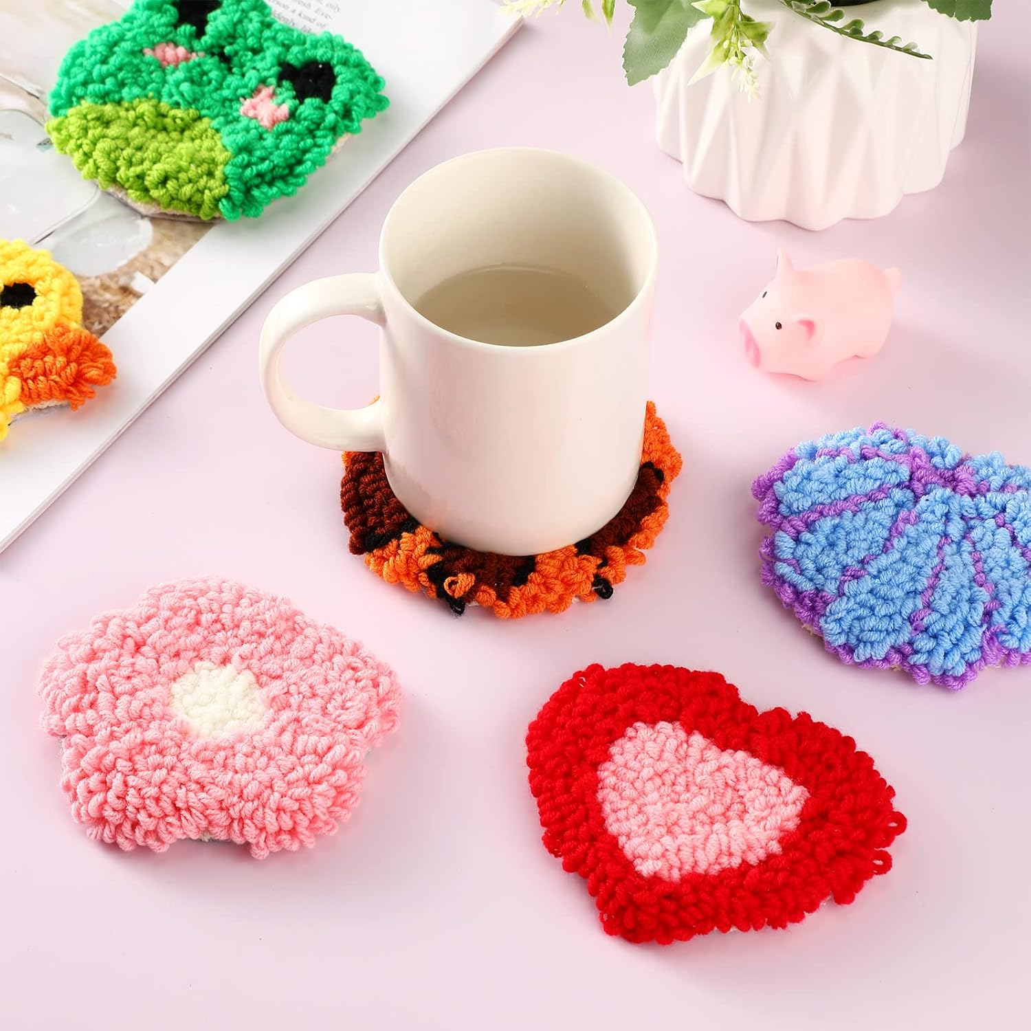 6Pcs Frog Punch Needle Coaster - đánh giá và giá Kitchen Gadgets Crossword