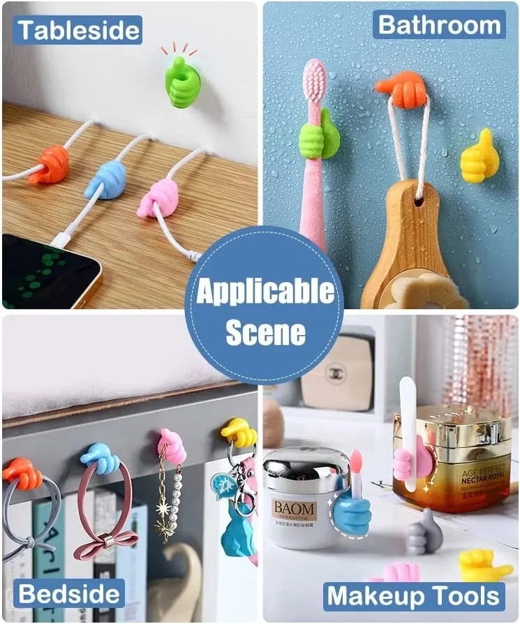 Silicone Thumb Wall Hook Cable - đánh giá và giá Kitchen Gadgets Holder