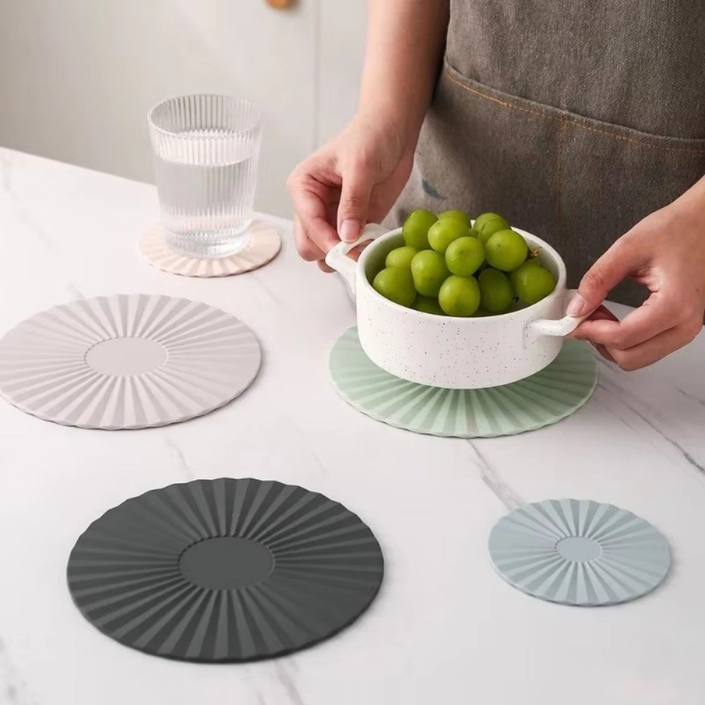 Ins Round Pot Pan Mat Silicone - đánh giá và giá Kitchen Gadgets Modern