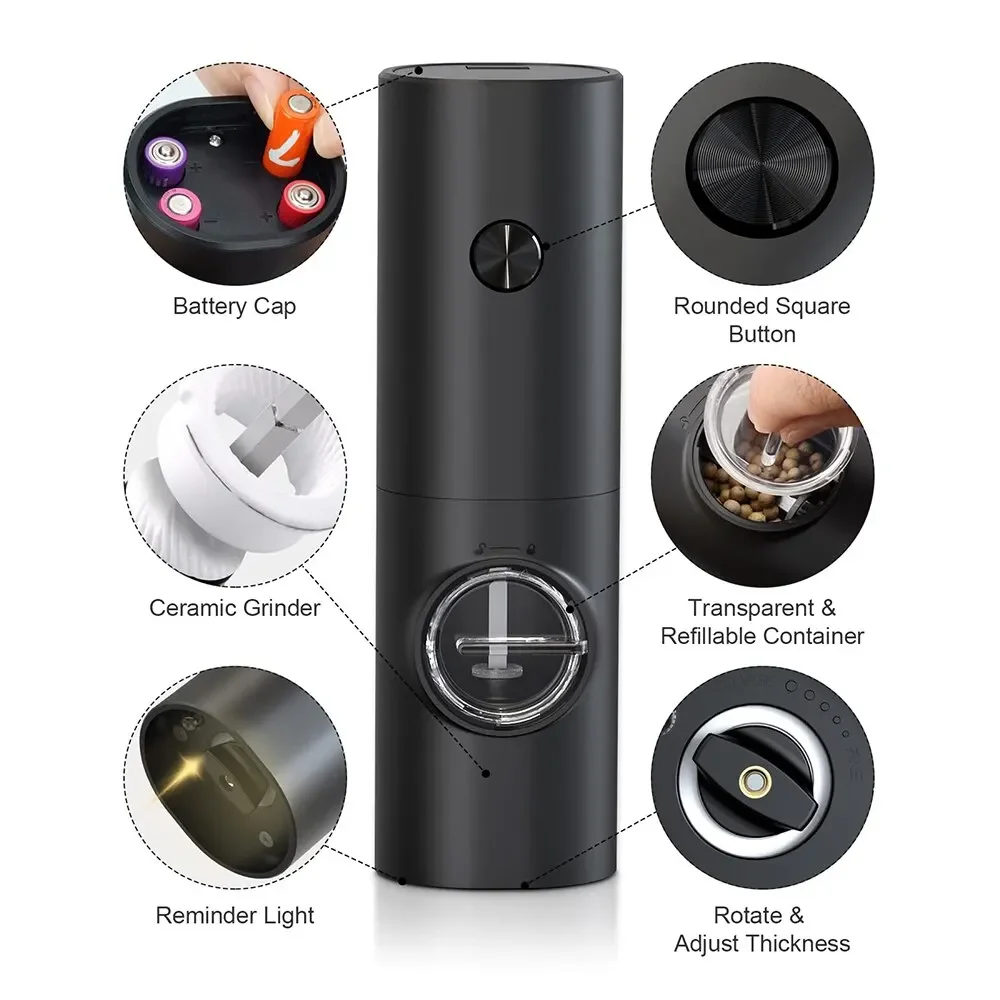 Electric Salt And Pepper Grind - đánh giá và giá Kitchen Gadgets Smart