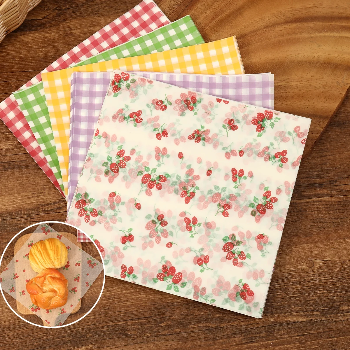 50Pcs Oilproof Wrapping Paper  - đánh giá và giá Kitchen Gadgets Gifts