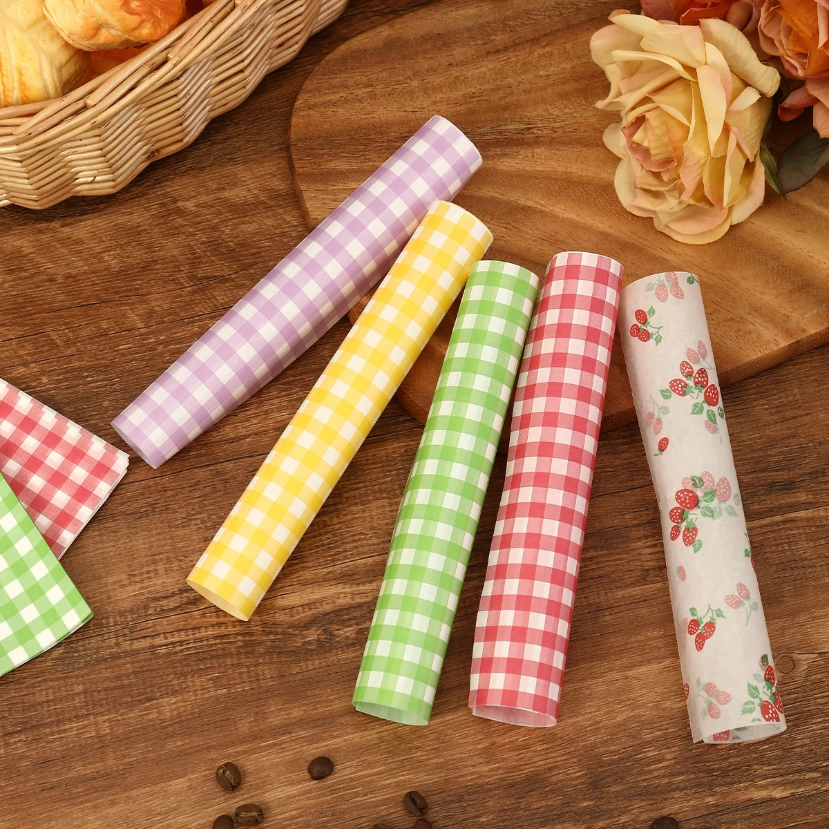 50Pcs Oilproof Wrapping Paper  - đánh giá và giá Kitchen Gadgets Gifts