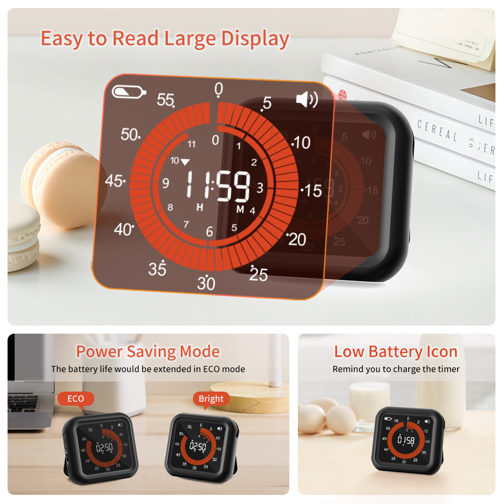 Fashion Visual Timer Rechargea - đánh giá và giá Kitchen Gadgets Smart