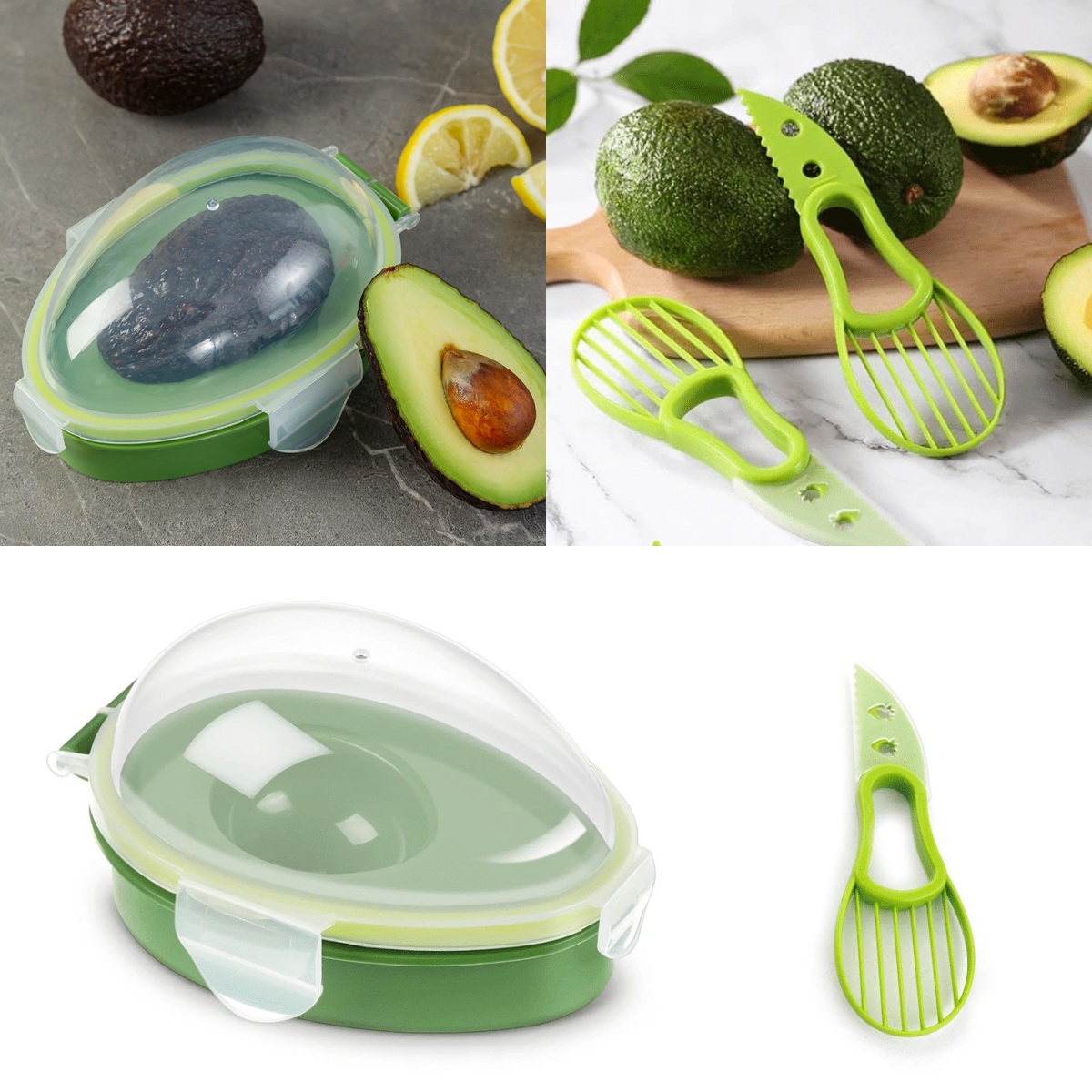 Avocado Storage Box Reusable C - đánh giá và giá Avocado Slicer Tool